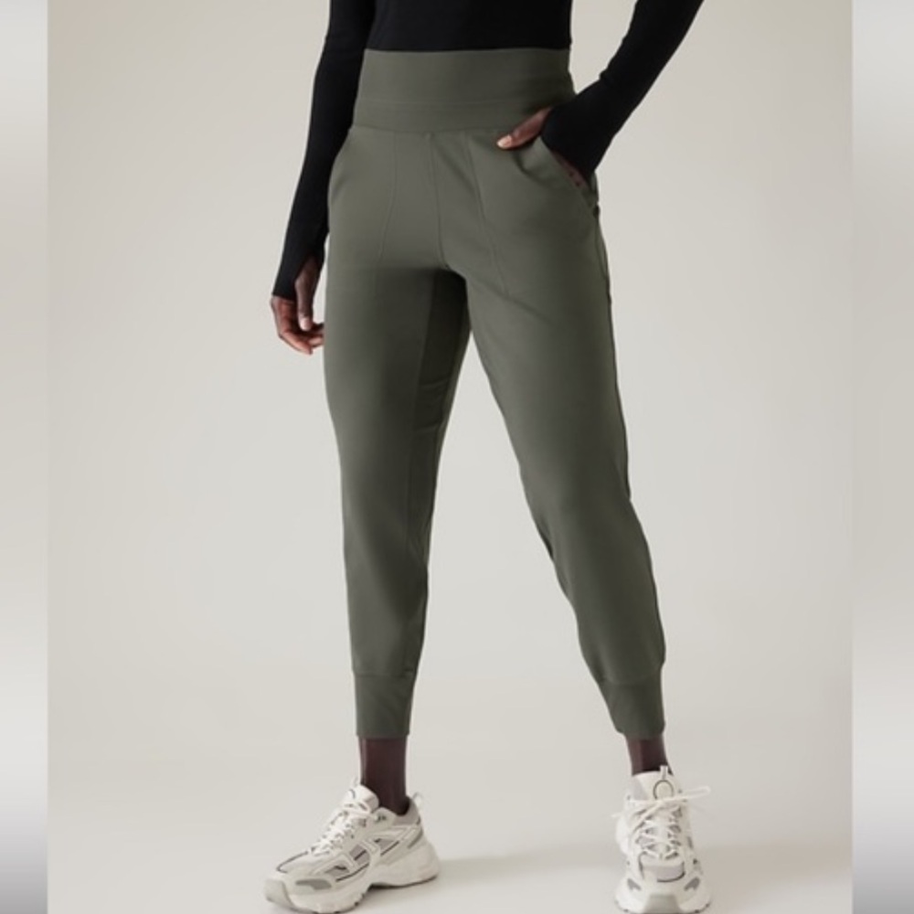 Athleta Olive Green Jogger Track Pants